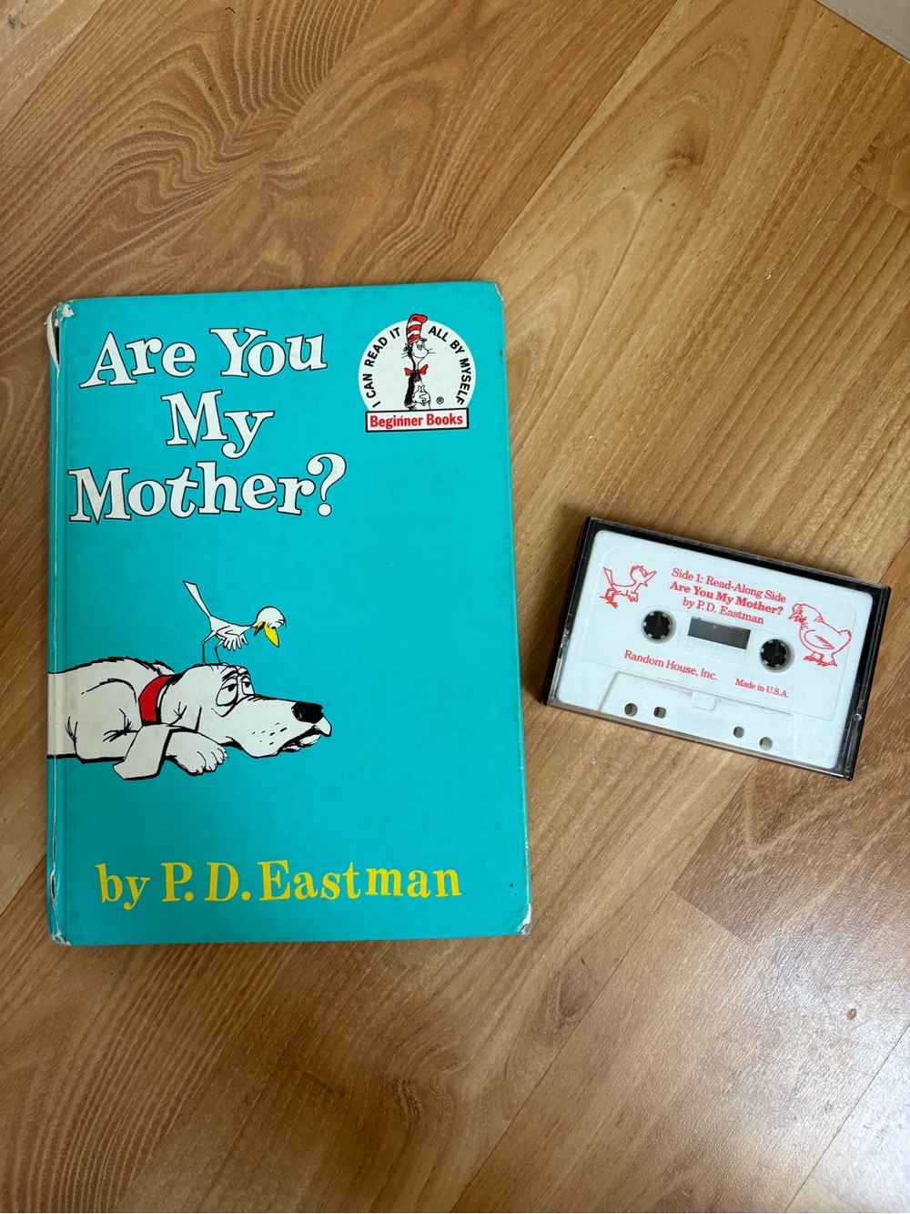 Dr Seuss Are You My Mother? by - Turquoise Hardcover with Cassette 1986